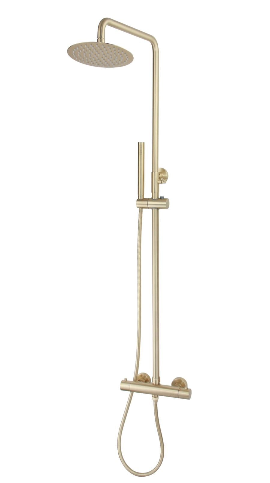 Nancy Thermostatische Regendouche-Opbouwset Mat-Goud