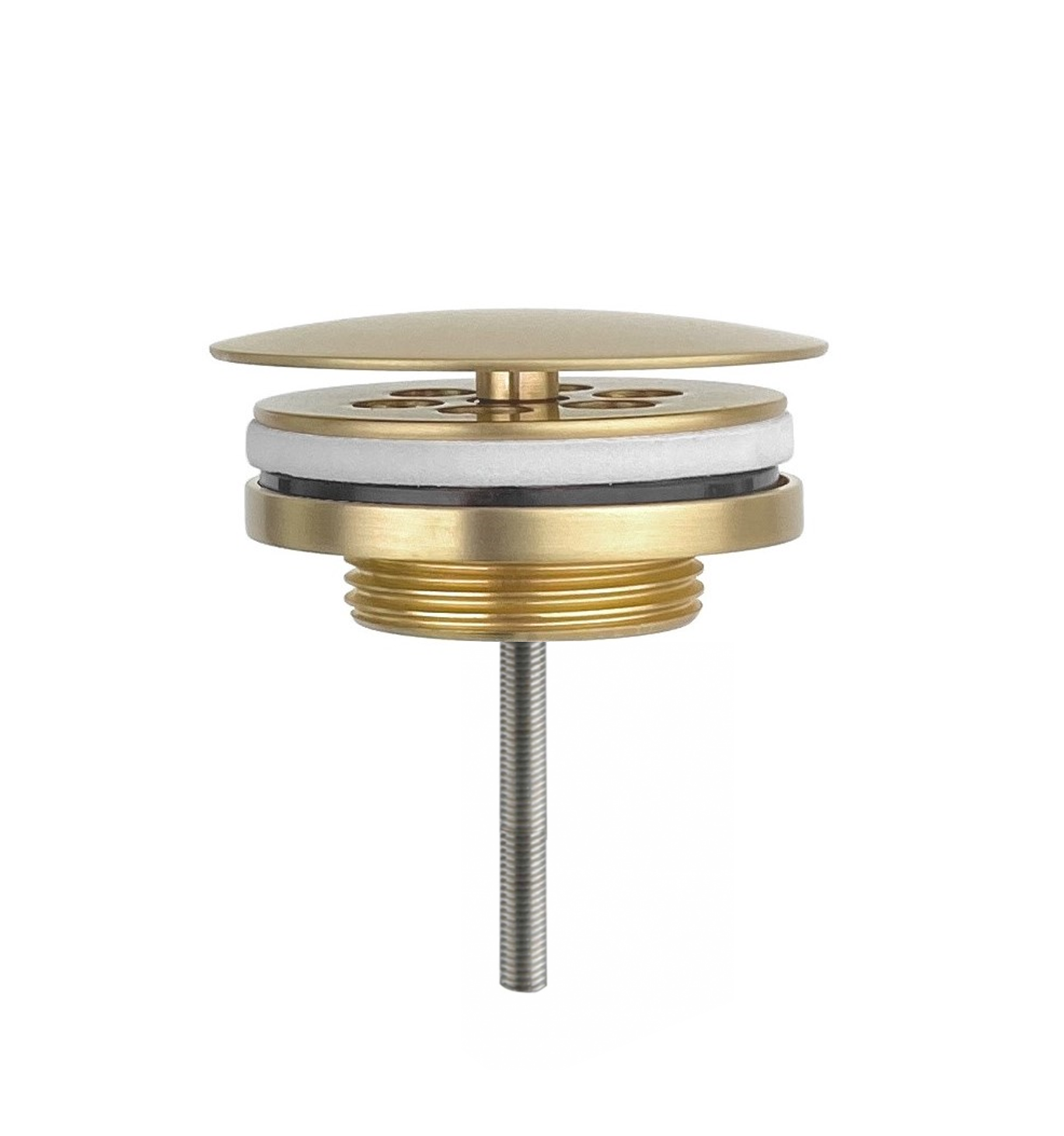 Nancy low fontein afvoer plug 5/4 Mat Goud