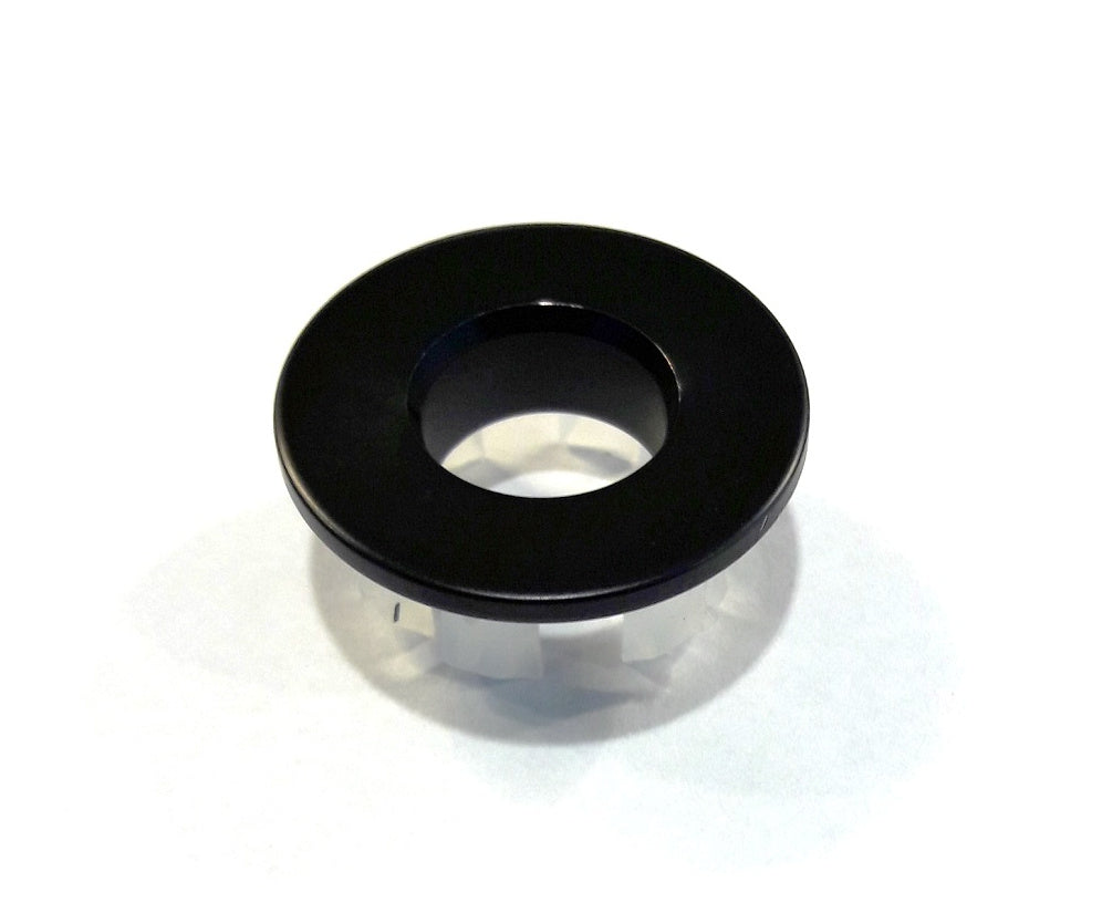 Nero messing-mat-zwart inzet/overloop ring (open) tbv.wastafel/kom