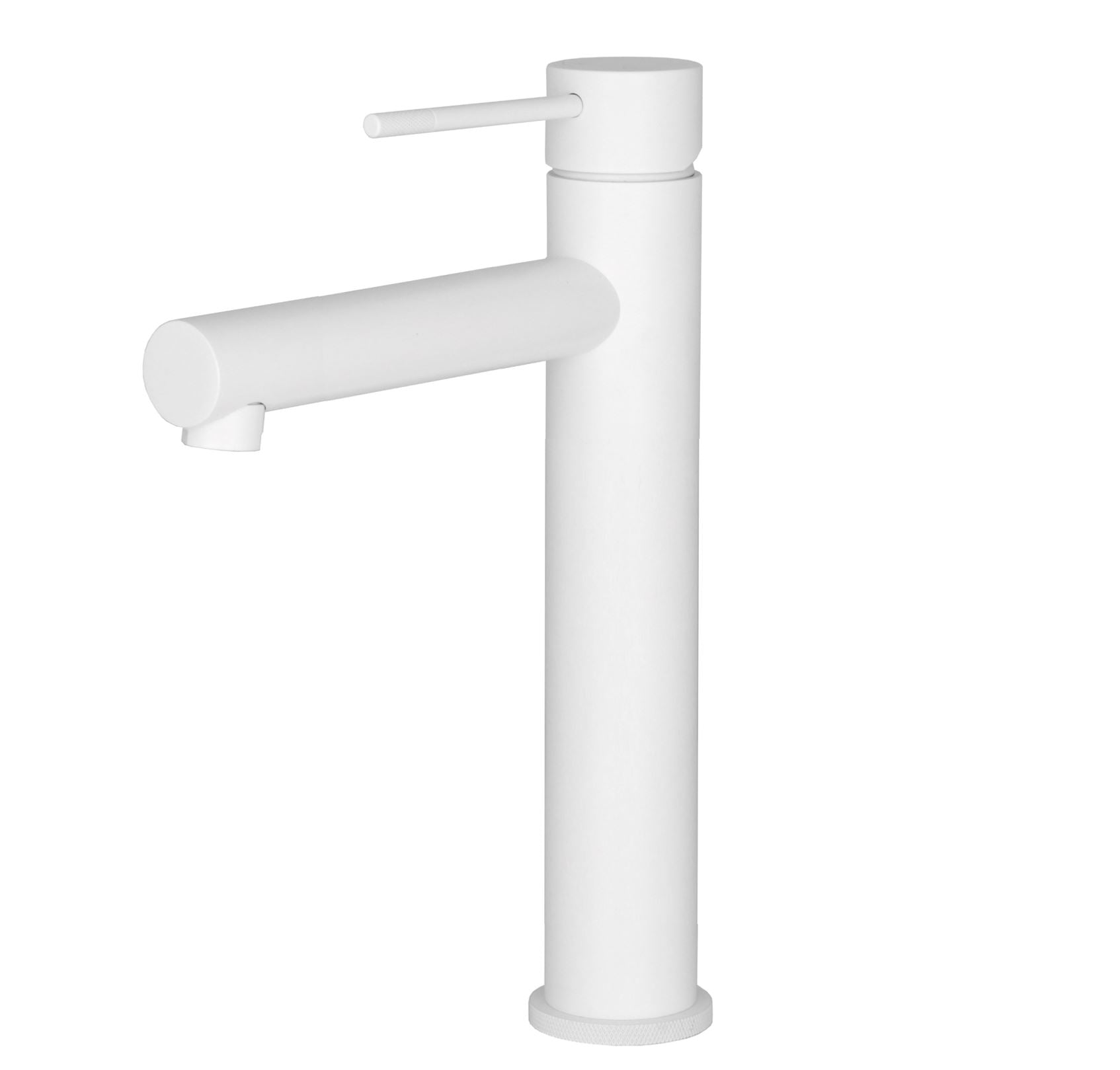 White Hoge-wastafelmengkraan mat-wit