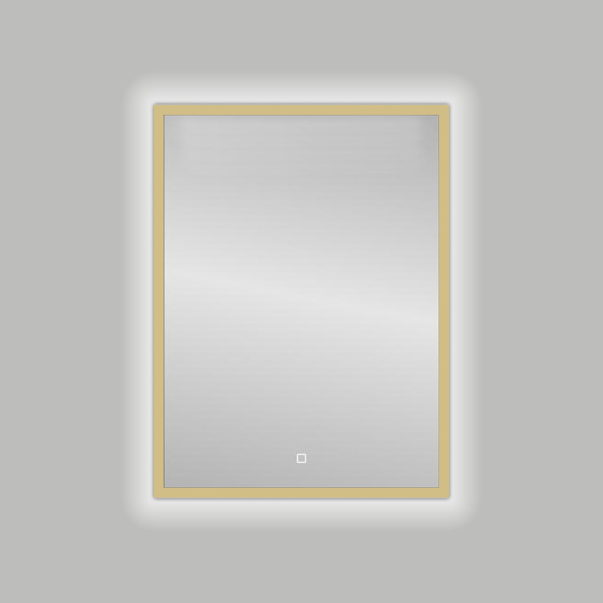Badkamerspiegel Best Design Nancy Isola B 60×80 cm Mat Goud — met LED-verlichting
