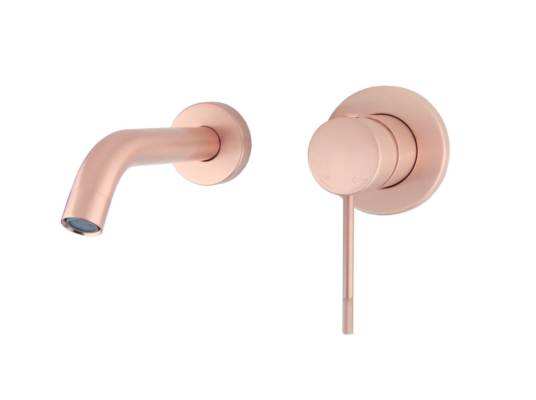 Lyon-Decorata inbouw-wandmengkraan uitl=20cm rosé-mat-goud