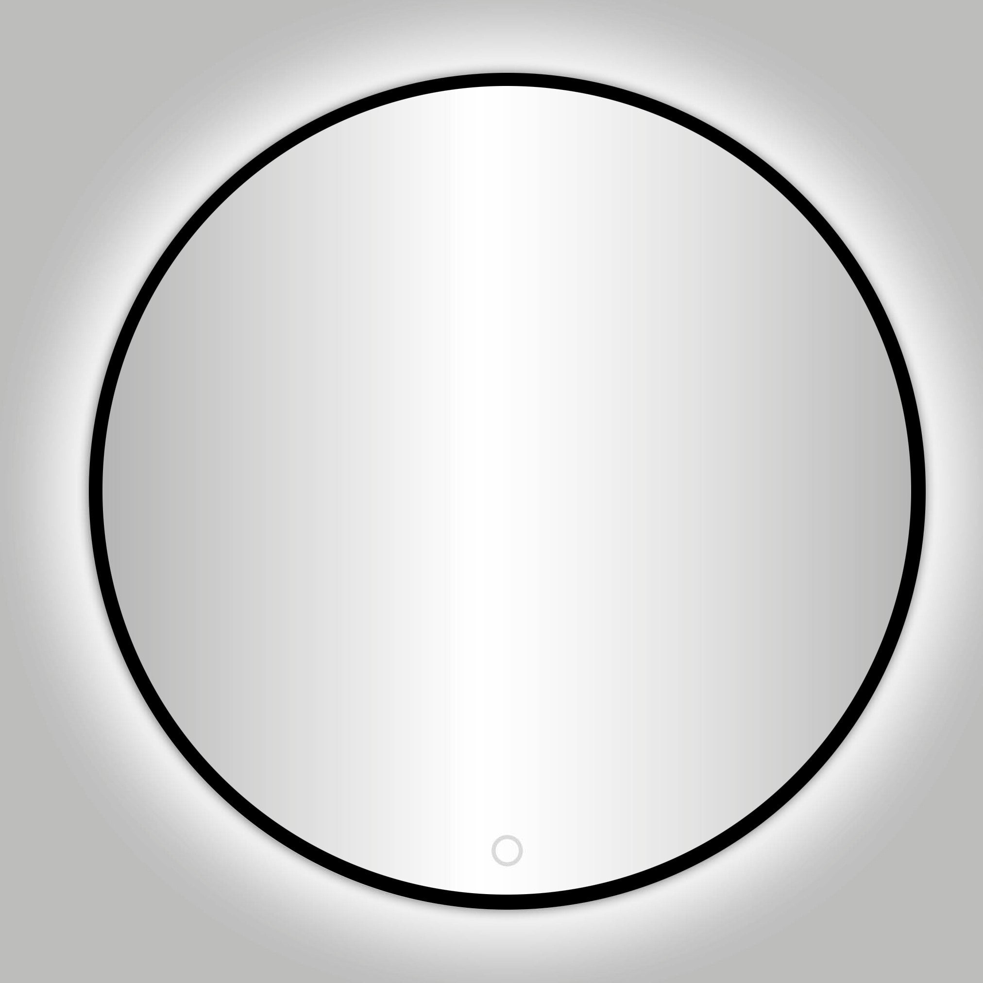 Badkamerspiegel Best Design Nero Venetië Ø Ø 140 cm Mat Zwart — met LED-verlichting