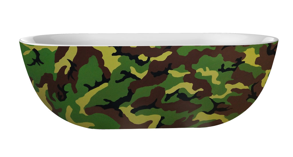 Color Camouflage vrijstaand bad 180x86x60cm