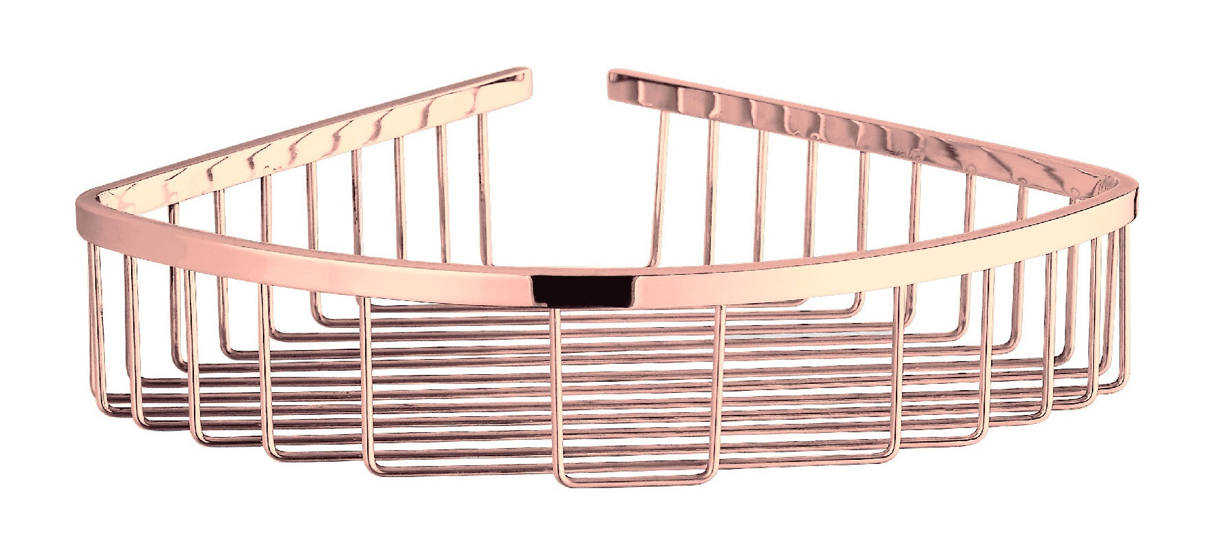 Lyon douche draad-hoek-opbergrek Stramo rosé-mat-goud