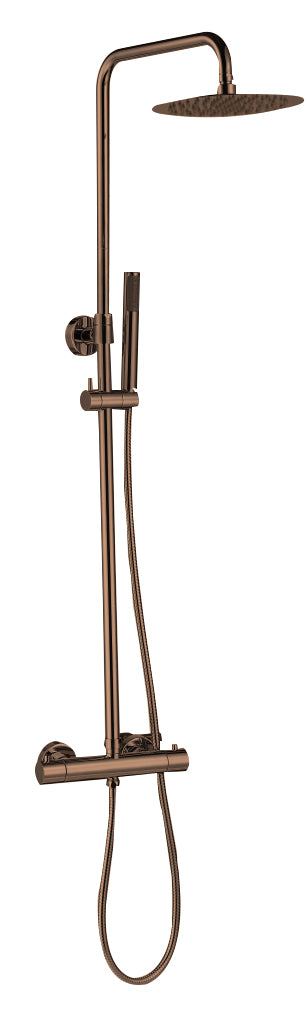Dijon-300 Thermostatische Regendouche-Opbouwset Sunny Bronze