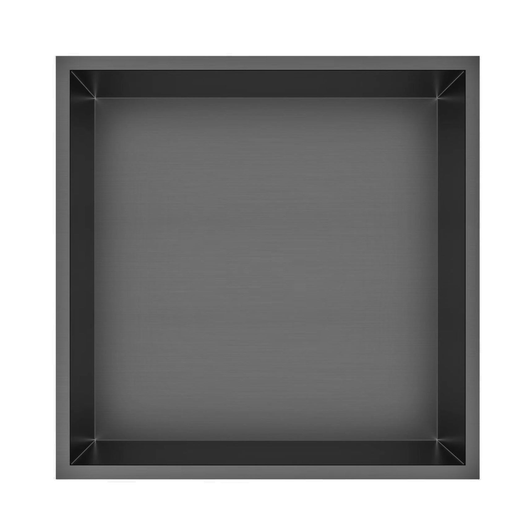 Moya Kaya Inbouwnis 30.5x30.5x7 cm Gun Metal