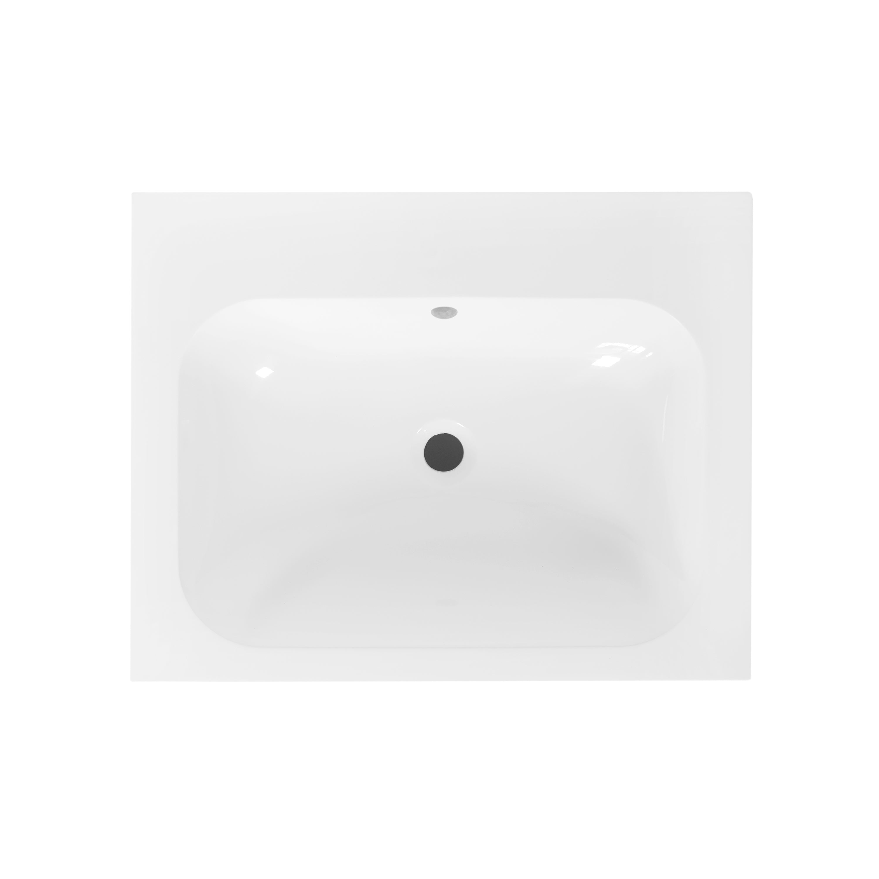 wastafel 60 cm tbv meubel Splash zonder kraangat