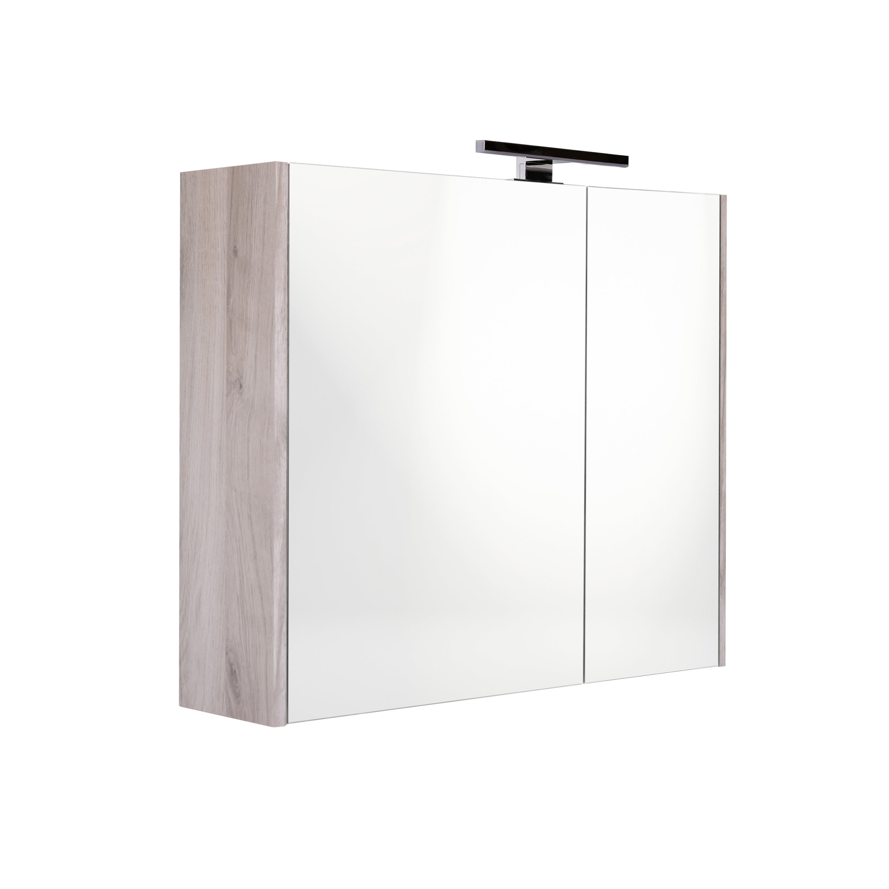 Spiegelkast Best Design Happy Grey 60×60 cm Neutraal — met LED-verlichting