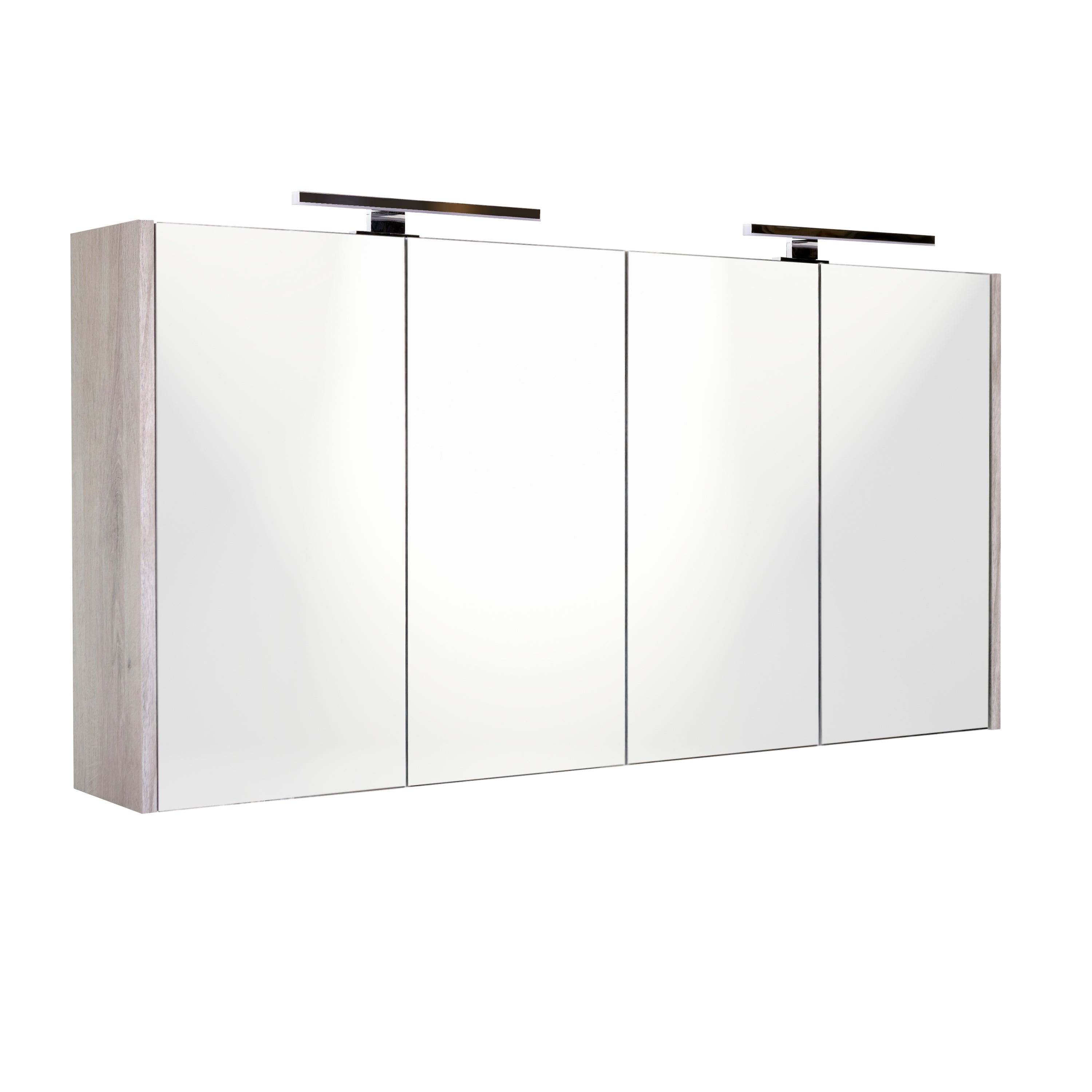 Spiegelkast Best Design Happy Grey 120×60 cm Neutraal — met LED-verlichting
