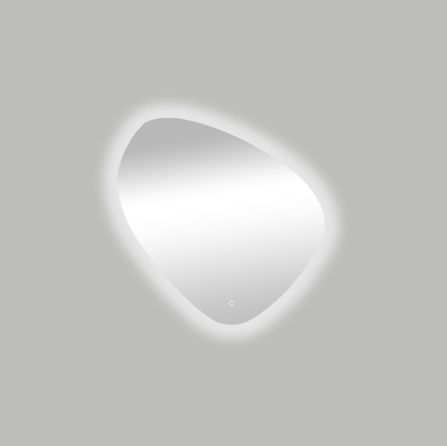 Ballon spiegel incl. led verlichting 60x60cm