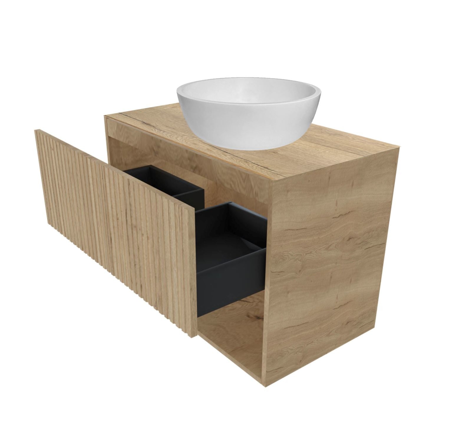 Badmeubel Rigatti-60-Halifax-Greeploos meubel onderkast 60 cm