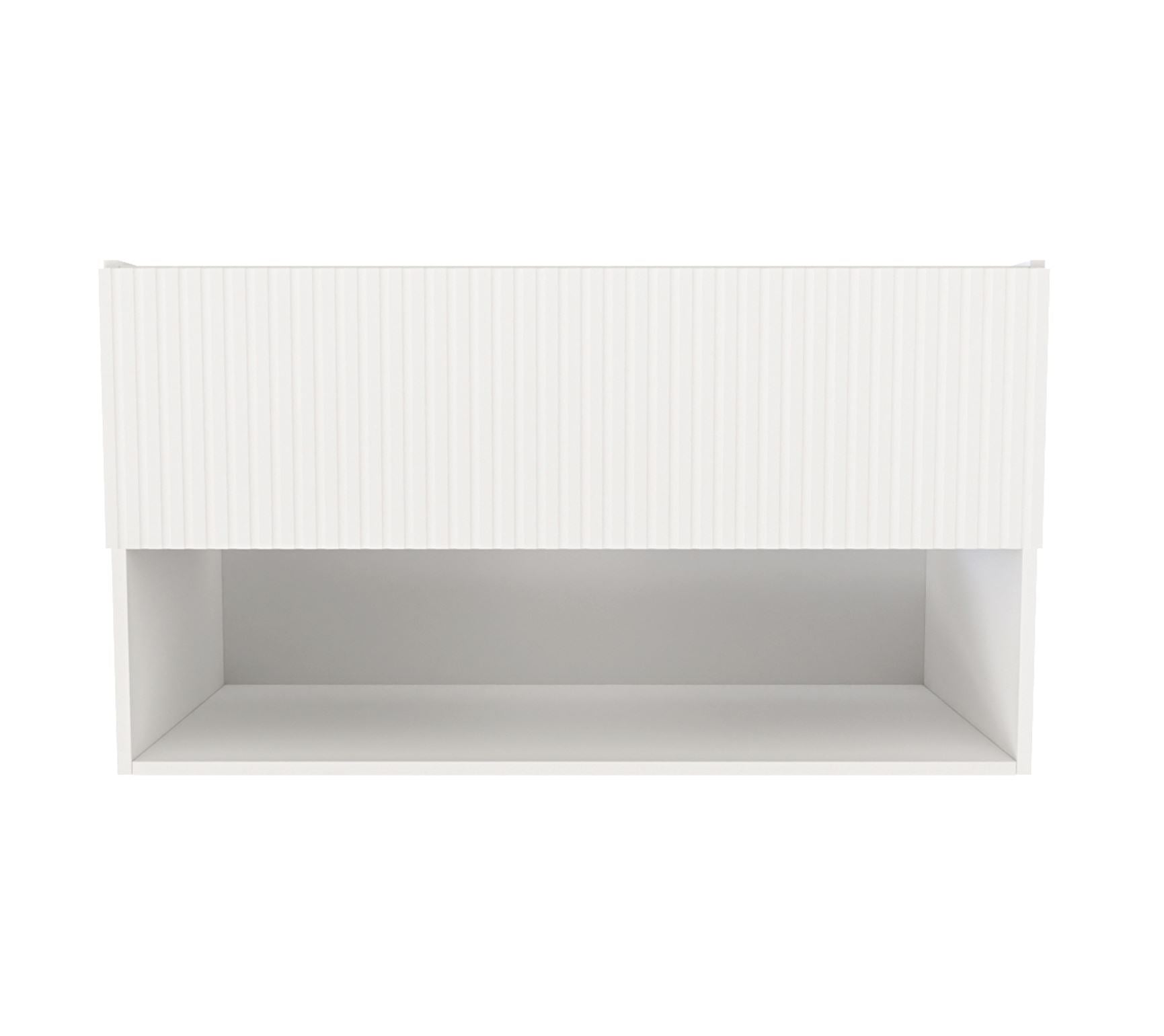 Badmeubel Rigatti-100-White-Greeploos meubel onderkast 100 cm