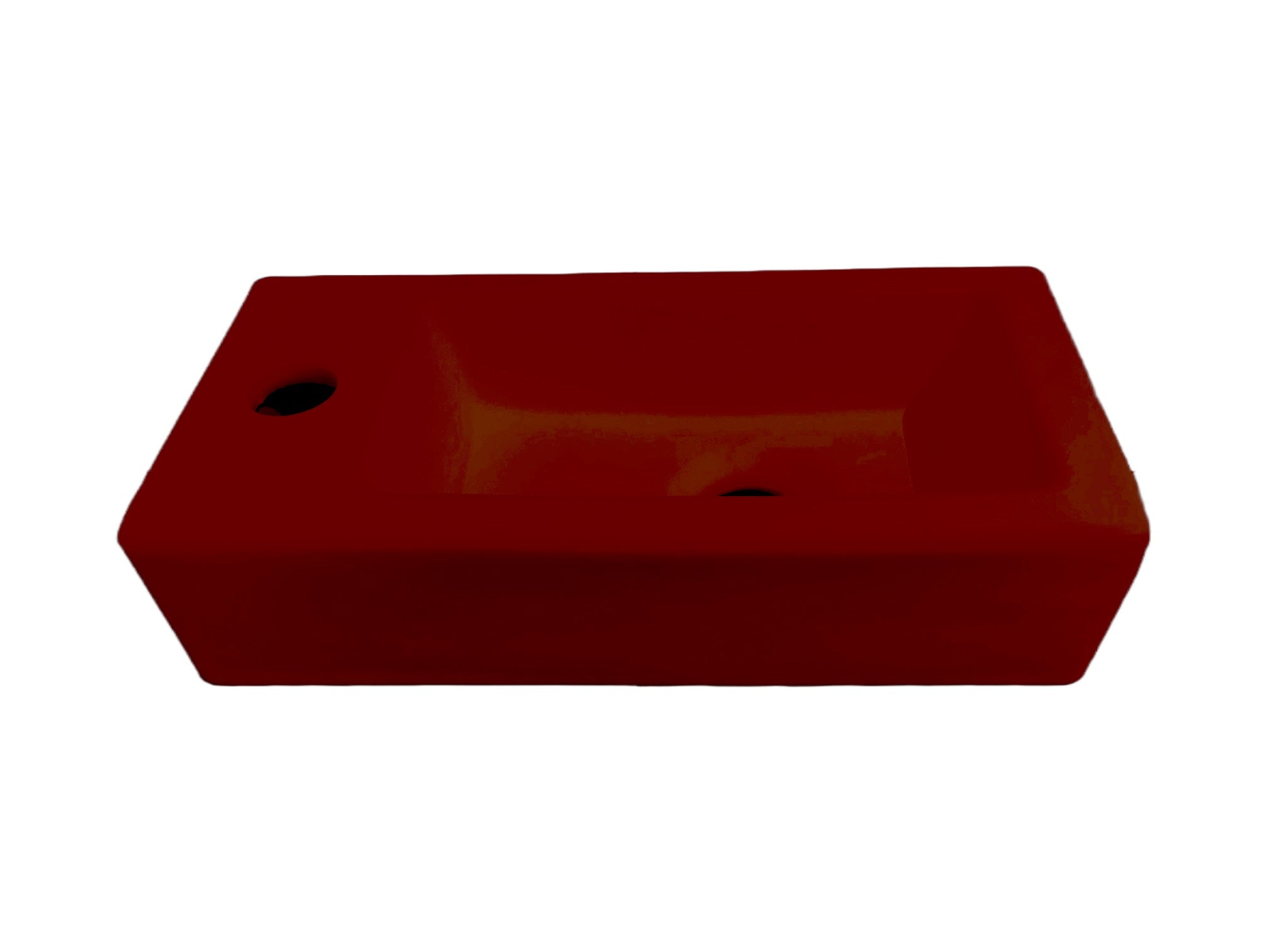 Farnetta Fontein Links 37 x 18 x 9 cm Mat-Donkerrood