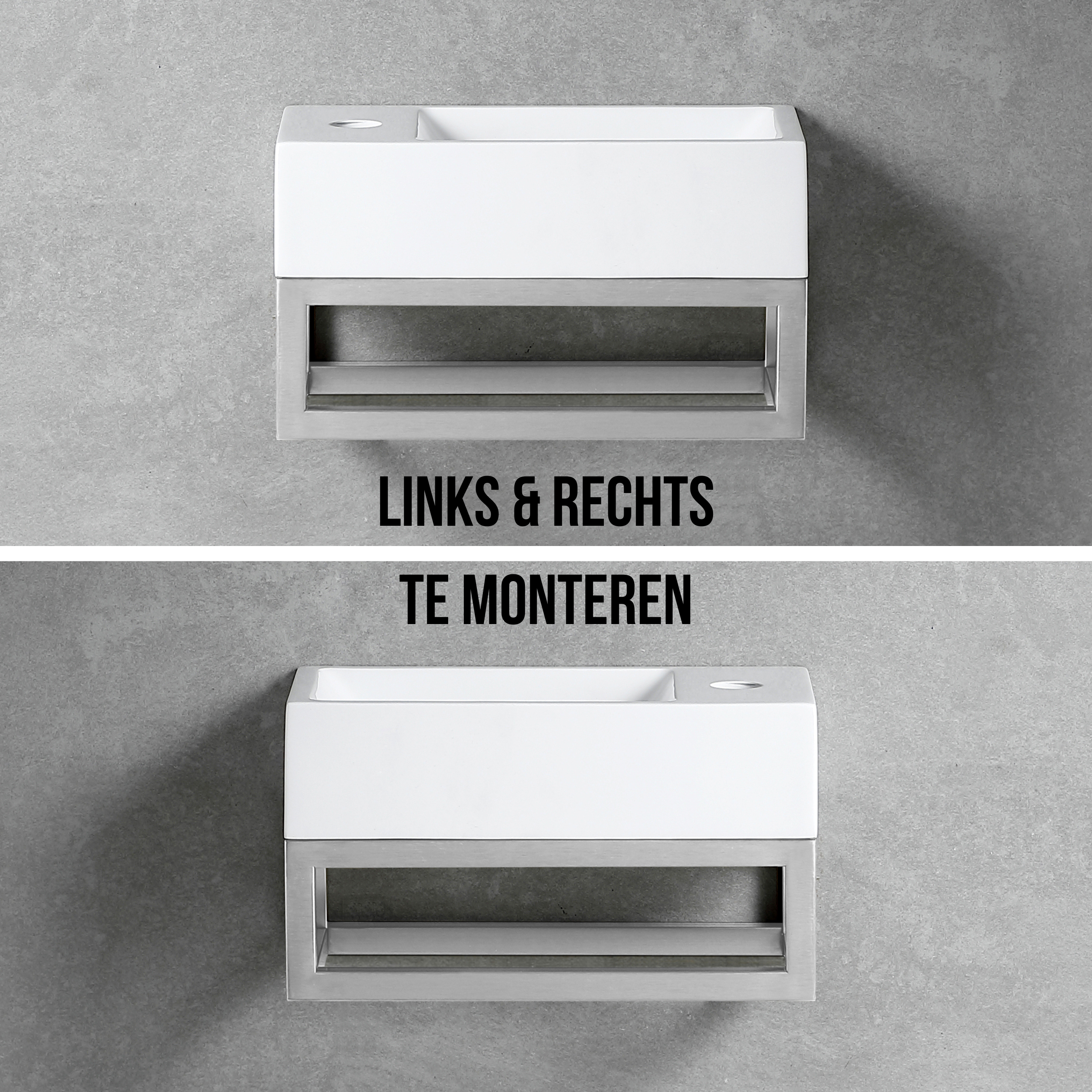 R-Line Ore Fontein L&R met Kraangat Inclusief RVS-304 Frame