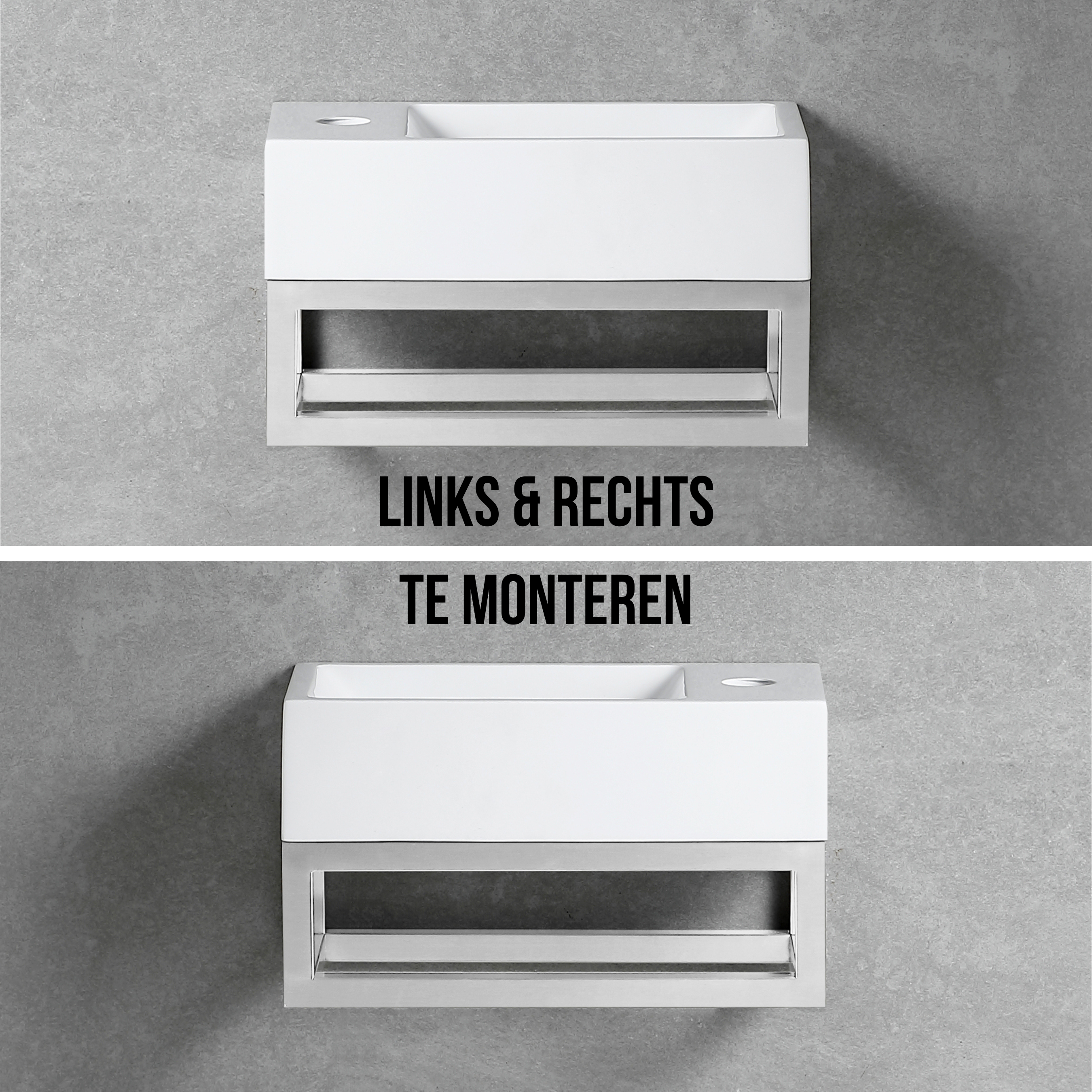 R-Line Chrome Fontein L&R met Kraangat Inclusief Chroom Frame