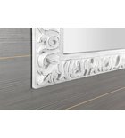 Detailweergave Sapho Zeegras Vierkante In badkamerspiegel Wit