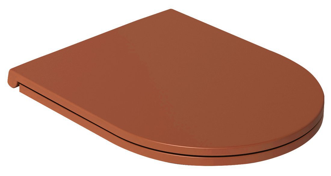 INFINITY Slim Toilet Zitting Soft Close Quick Release Terracotta
