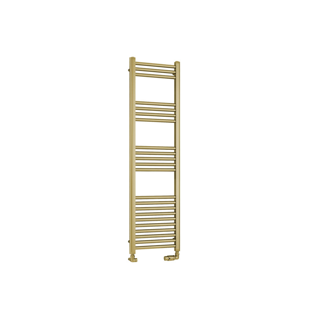 Eastbrook Wendover handdoekradiator 40x140cm 430W Geborsteld Messing
