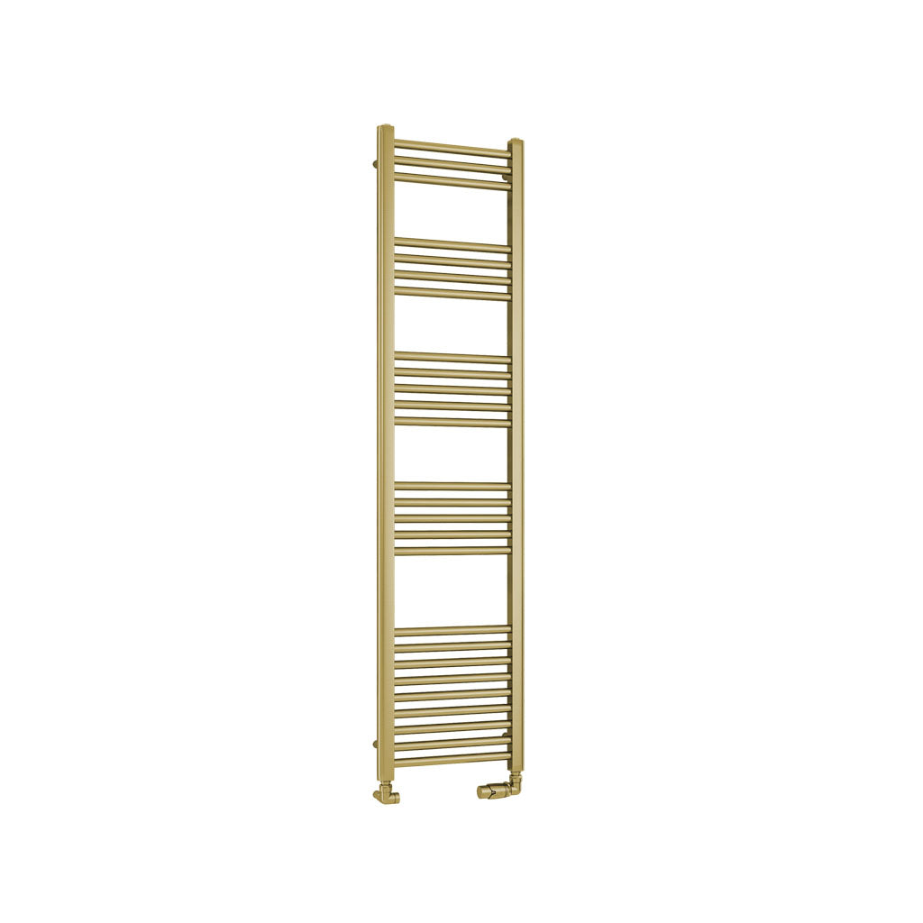 Eastbrook Wendover handdoekradiator 40x160cm 502W Geborsteld Messing