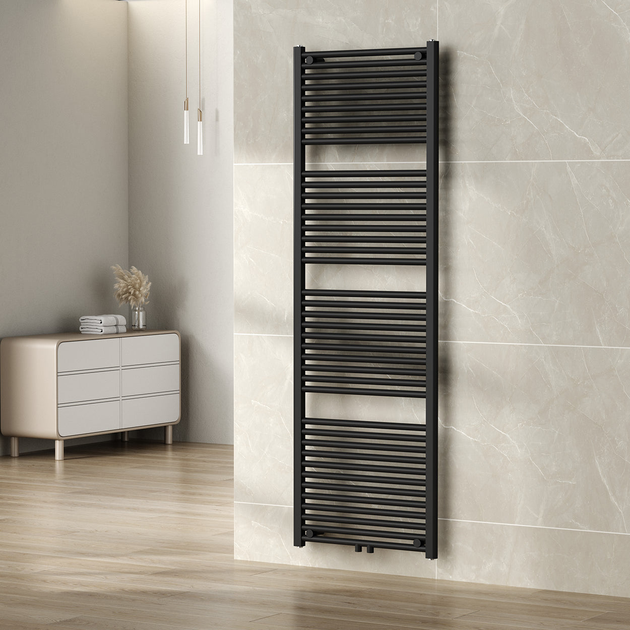 Wiesbaden Elara sierradiator 181,7 x 60,0 cm mat zwart