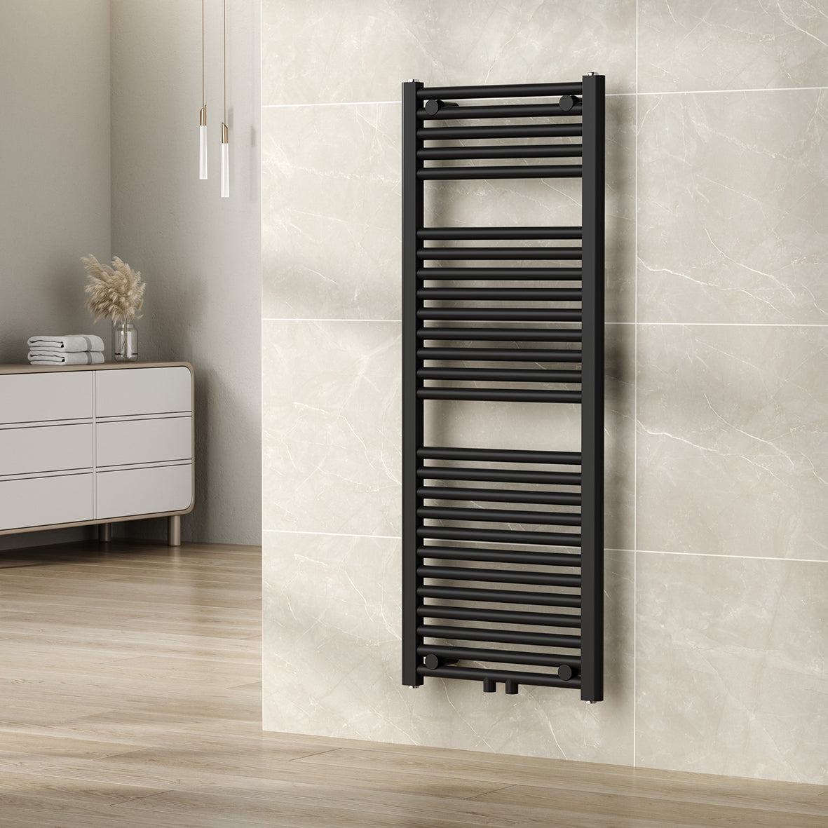 Wiesbaden Elara sierradiator 118,5 x 45,0 cm mat zwart