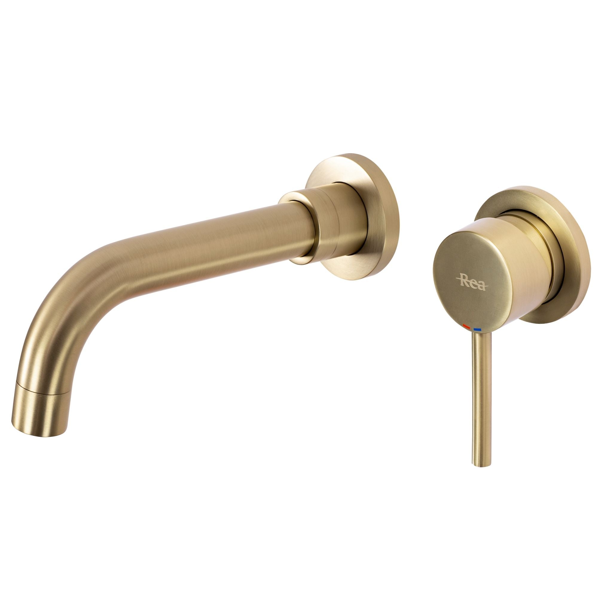 Inbouw wastafelkraan Rea Lungo Long Gold Brush + BOX