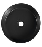 Infinity Ronde Keramische Waskom Voor Opbouw Ø36 Cm Mat Zwart