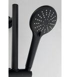 Sapho Glijstang met Handdoucheset 70 cm Mat Zwart