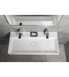 Sapho Godiva Dubbele Cast Marble Meubelwastafel 96 X 44 X 11 Cm Wit - afbeelding 2