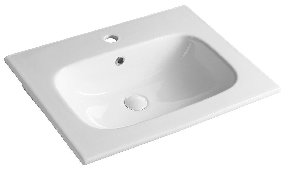 Piedra meubelwastafel 61x46cm wit