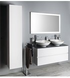 ODETTA Wastafel Onderkast 120 Cm Gelamineerd MDF Wit - Afbeelding 2