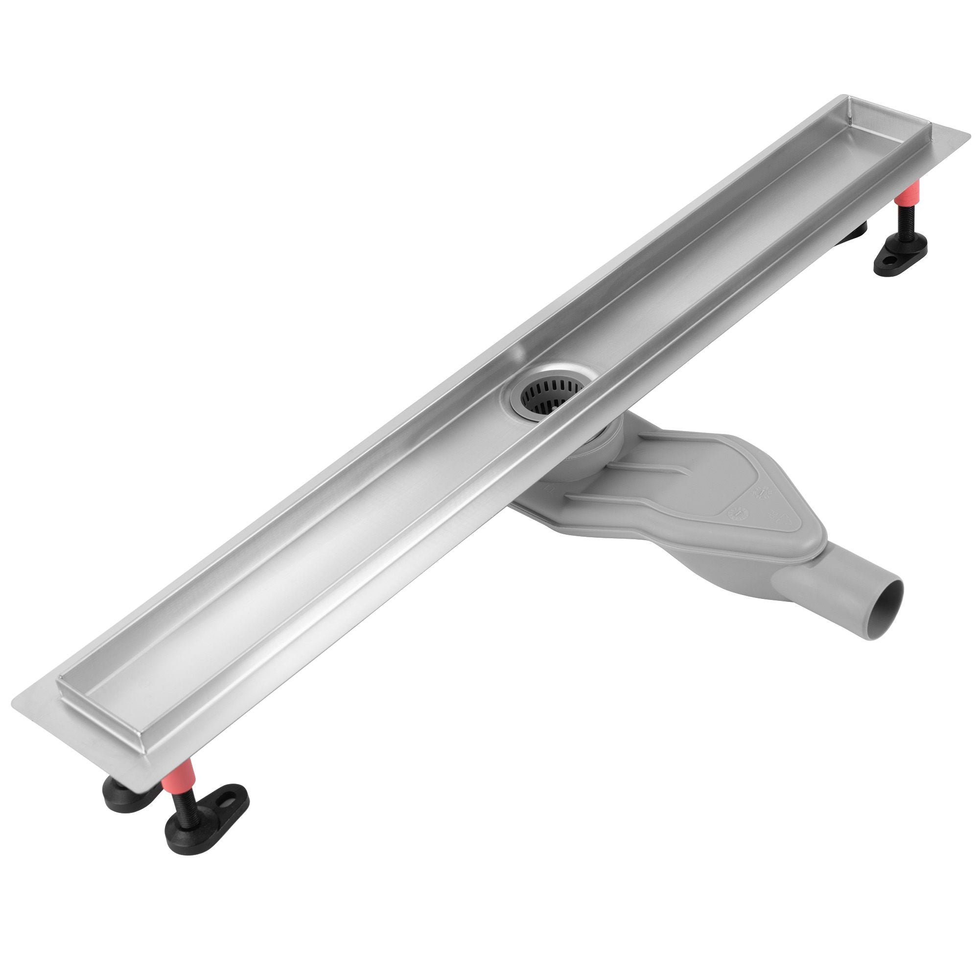 Lineaire afvoer REA Neox Superflow BRUSH Steel 60