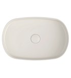 Infinity Ovale Keramische Waskom Voor Opbouw 55x36 Cm Ivoor