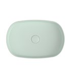 Infinity Ovale Keramische Waskom Voor Opbouw 55x36 Cm Mintgroen