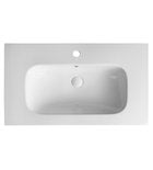 Sapho Meubelwastafel 80x45x15 Cm Keramiek Wit