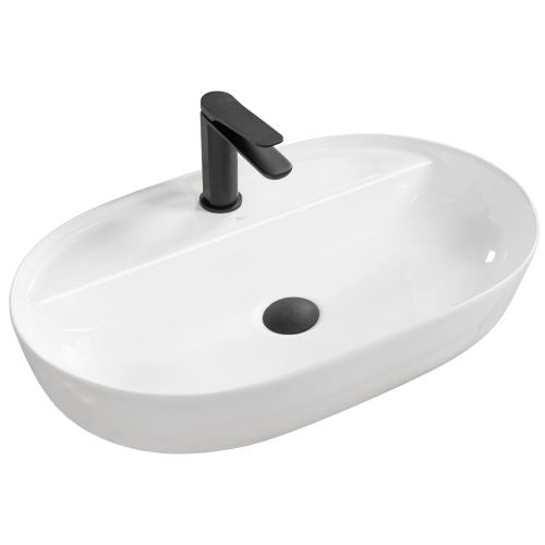 Opzetwastafel Rea Aura Ovaal Keramiek 60x43 Cm
