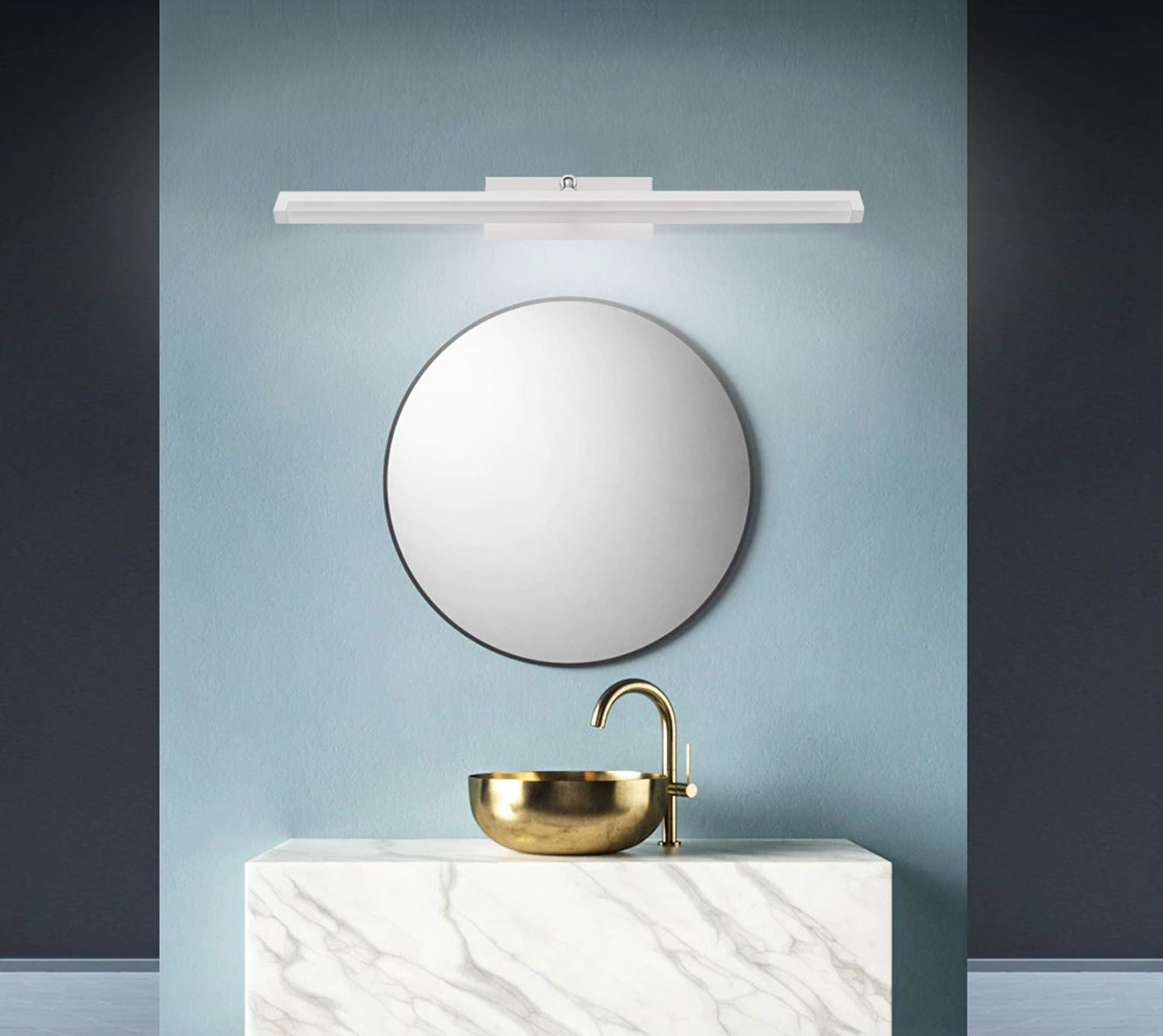 LED Badkamer Wandlamp Boven Spiegel 12W 50cm App374-1W Wit