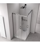 Thron Square Douchecabine Hoekinstap 120x110x200 Cm Met Schuifdeur Vierkante Wielen Chroom