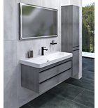 Sapho Sitia Badmeubel 75x45x50 Cm Zilver Eiken