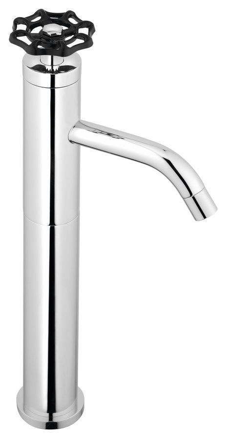 Industriële Hoge Wastafelkraan (H) 332 mm, Chroom/Zwart