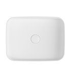 Isvea Infinity Rechthoekig Waskom 50x36 Cm Mat Wit Keramiek