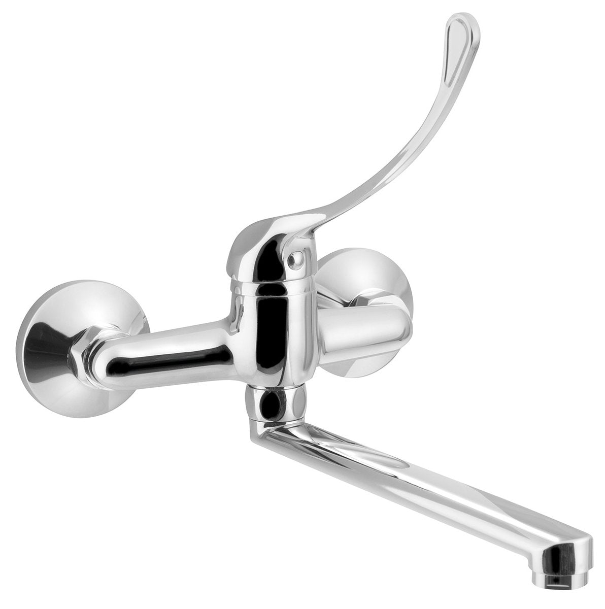 Productfoto Aqualine 35 Medicinale Wand Wastafelkraan Rechte Uitloop 22 Cm Chroom