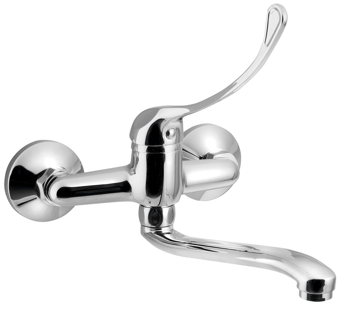 Productfoto Aqualine 35 Medicinale Wand Wastafelkraan Verhoogde Uitloop 22 Cm Chroom