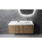 Sapho Meubelwastafel 100x50x15 Cm Gegoten Marmer Wit