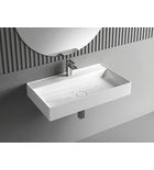Sapho Opzetwastafel 80x45x15 Cm Gegoten Marmer Wit