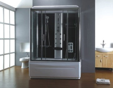 Gesloten douchecabine met bad Paris 170x90cm
