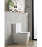 Infinity Staand Toiletpot Rimless 38,5x63x43 cm Keramiek Wit