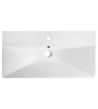 Sapho Meubelwastafel 80x40x15 Cm Gegoten Marmer Wit