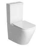 Imala Staande Verhoogde Toiletpot Vortex Rimless 35,5x62,x43 M Wit